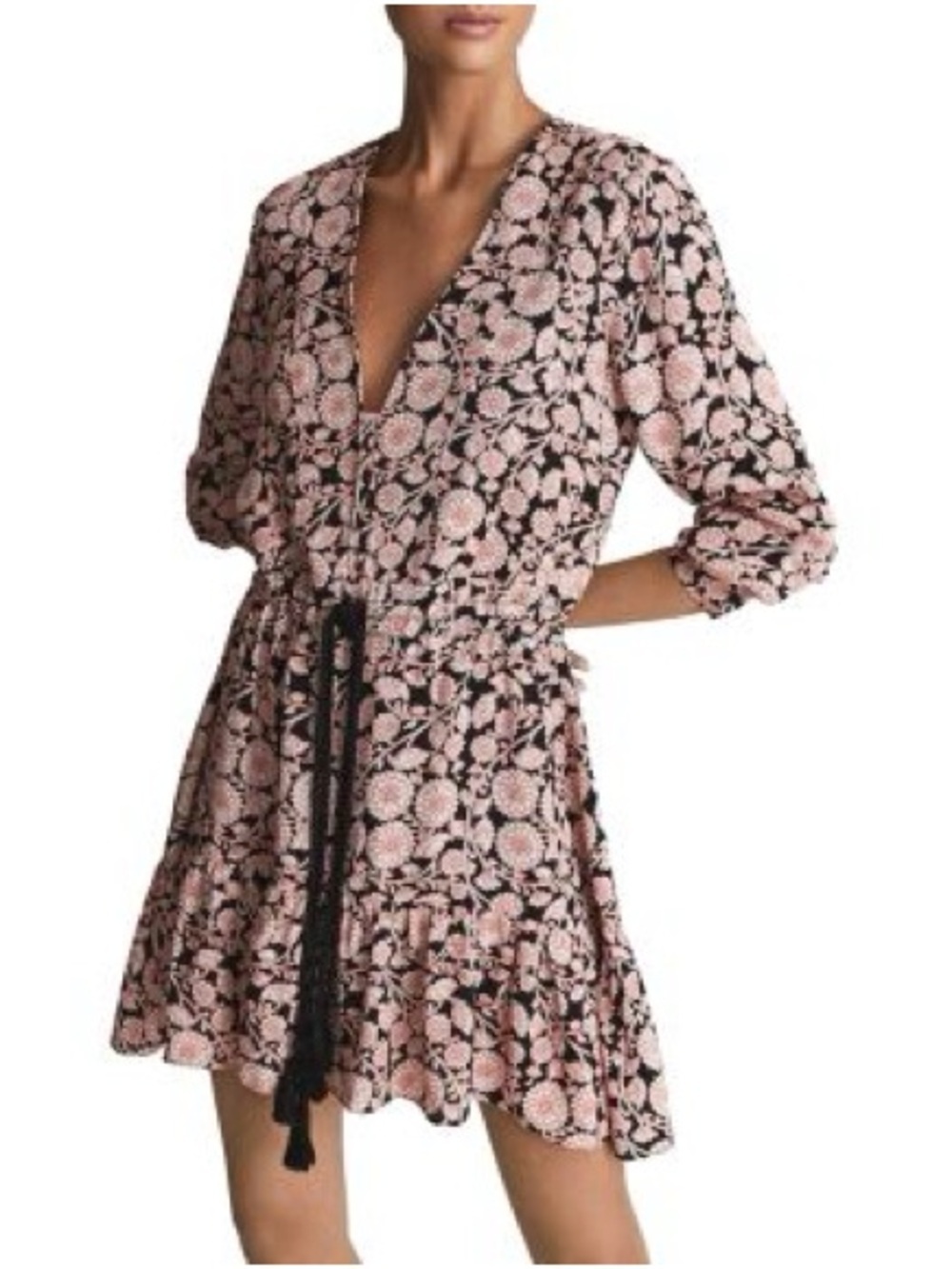 REISS

January Floral Print Flippy Dress 6 NWT